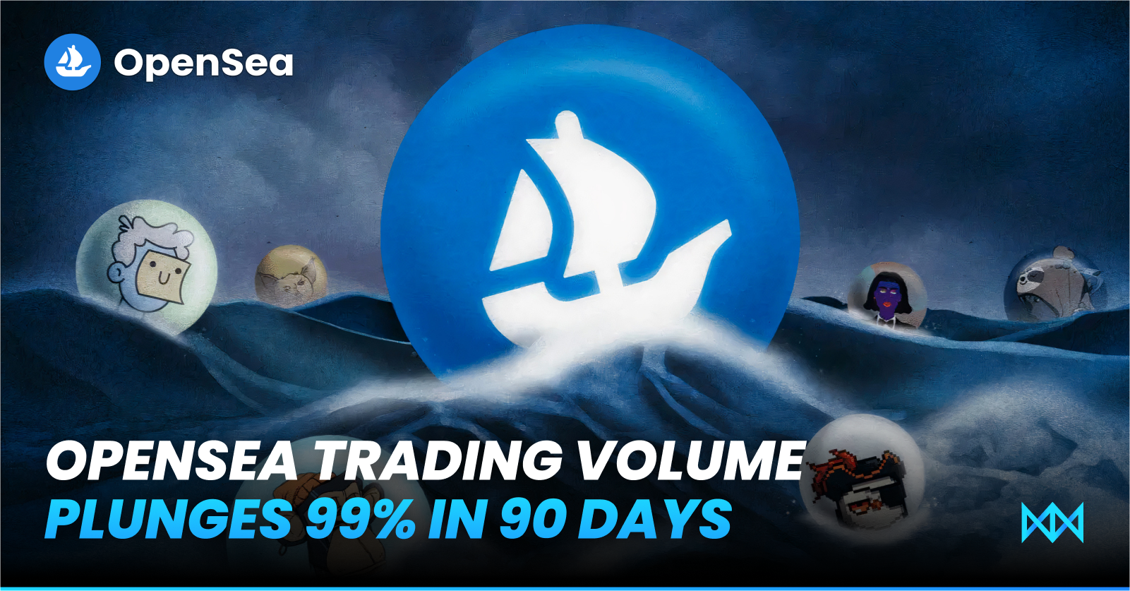 OpenSea NFT Trading Volume Falls 99% In Past 90 Days