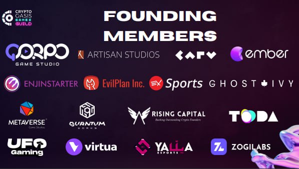 Founding members of Crypto Oasis Games Guild